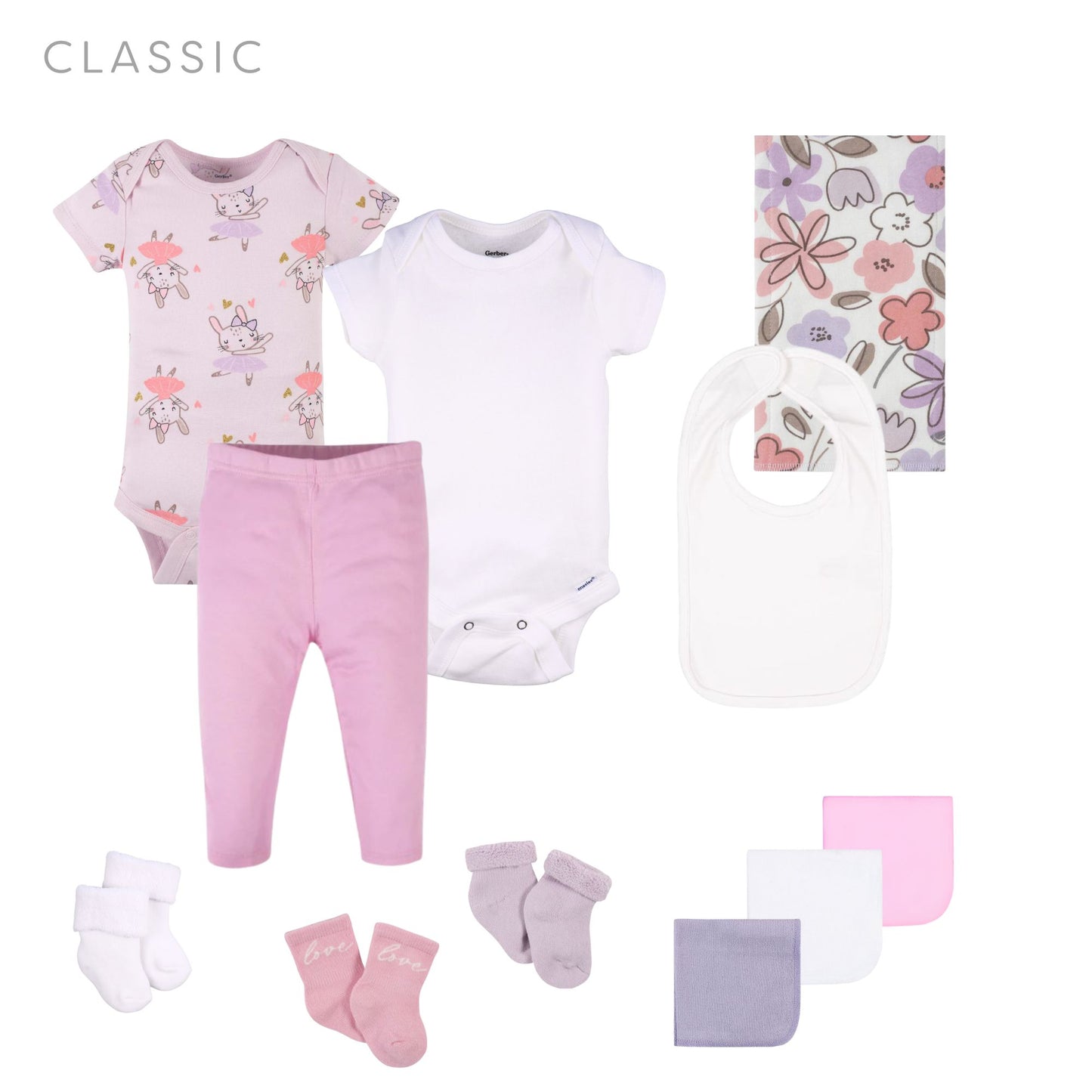 Bunny Ballerina Baby Girl Gift Box Bouquets