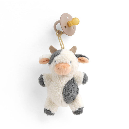 Bitzy Pal Pacifier & Plush: Cow