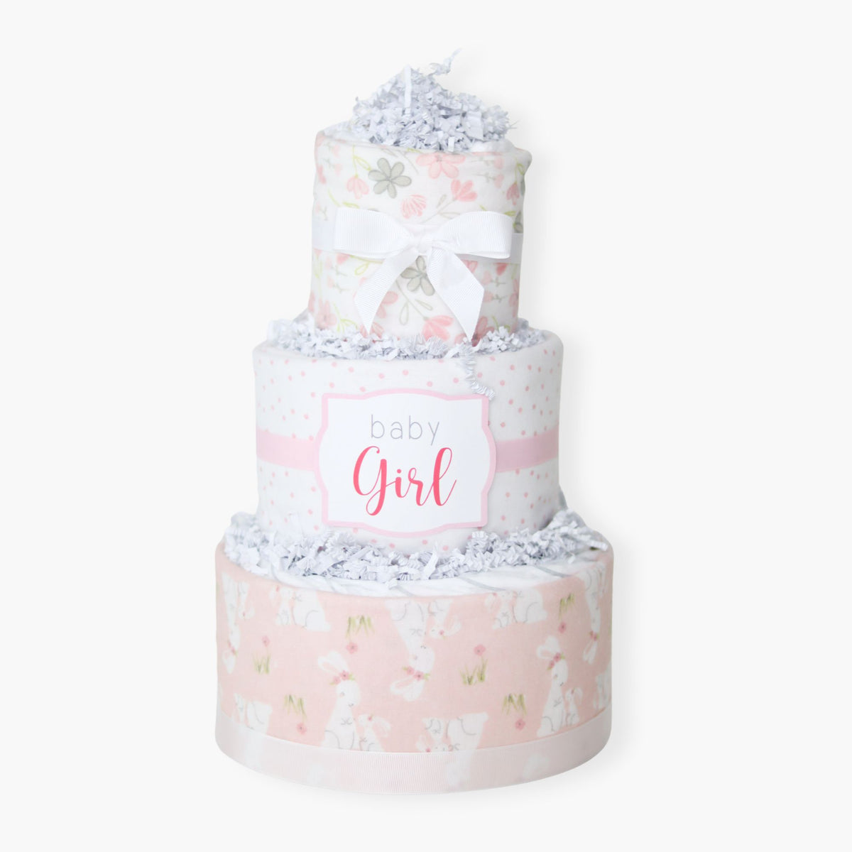 Pink Bunny Diaper Cake