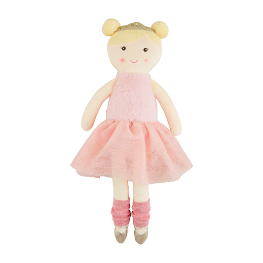 Blonde Plush Ballerina Doll