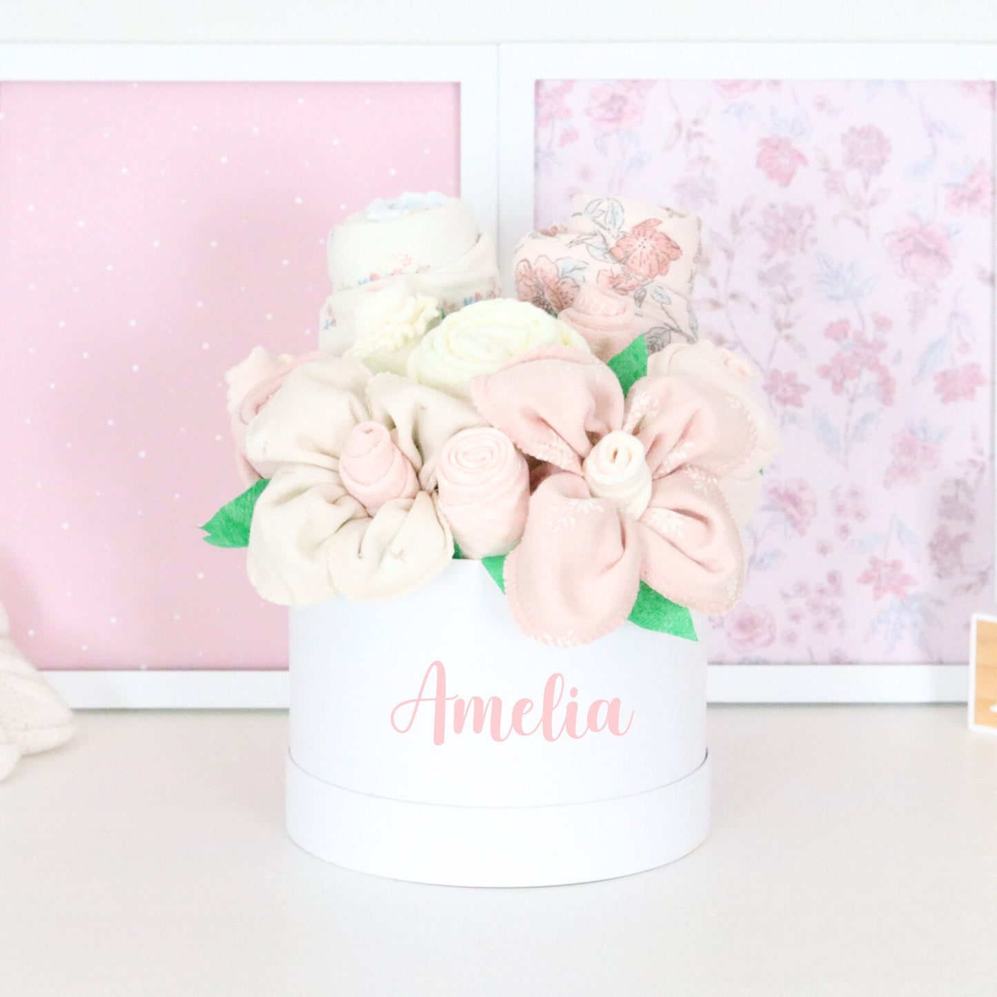 Heirloom Garden Baby Girl Gift Box Bouquets
