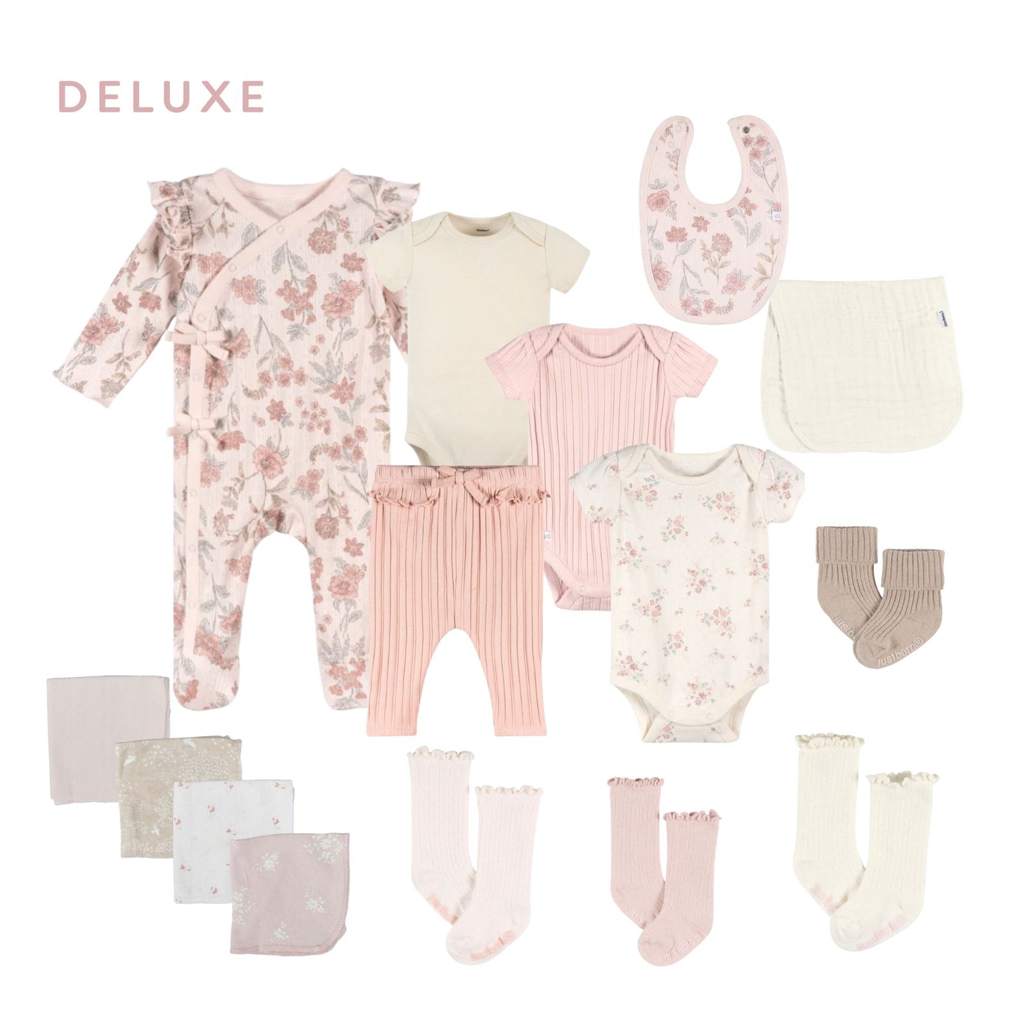 Heirloom Garden Baby Girl Gift Box Bouquets