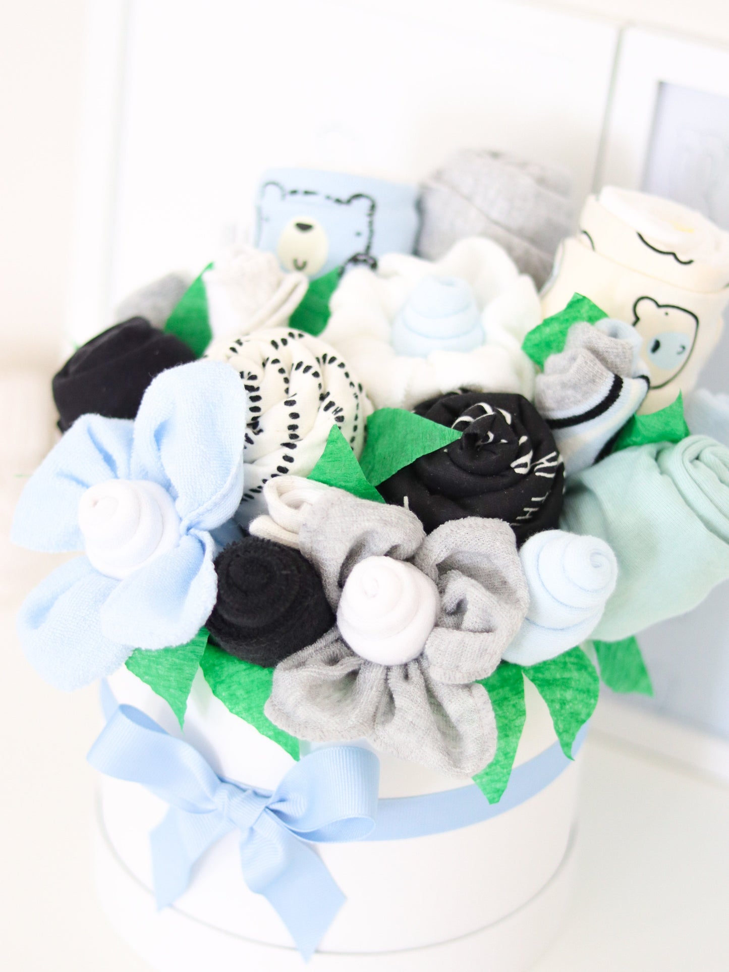 baby boy gift box clothing flower bouquet little cub deluxe