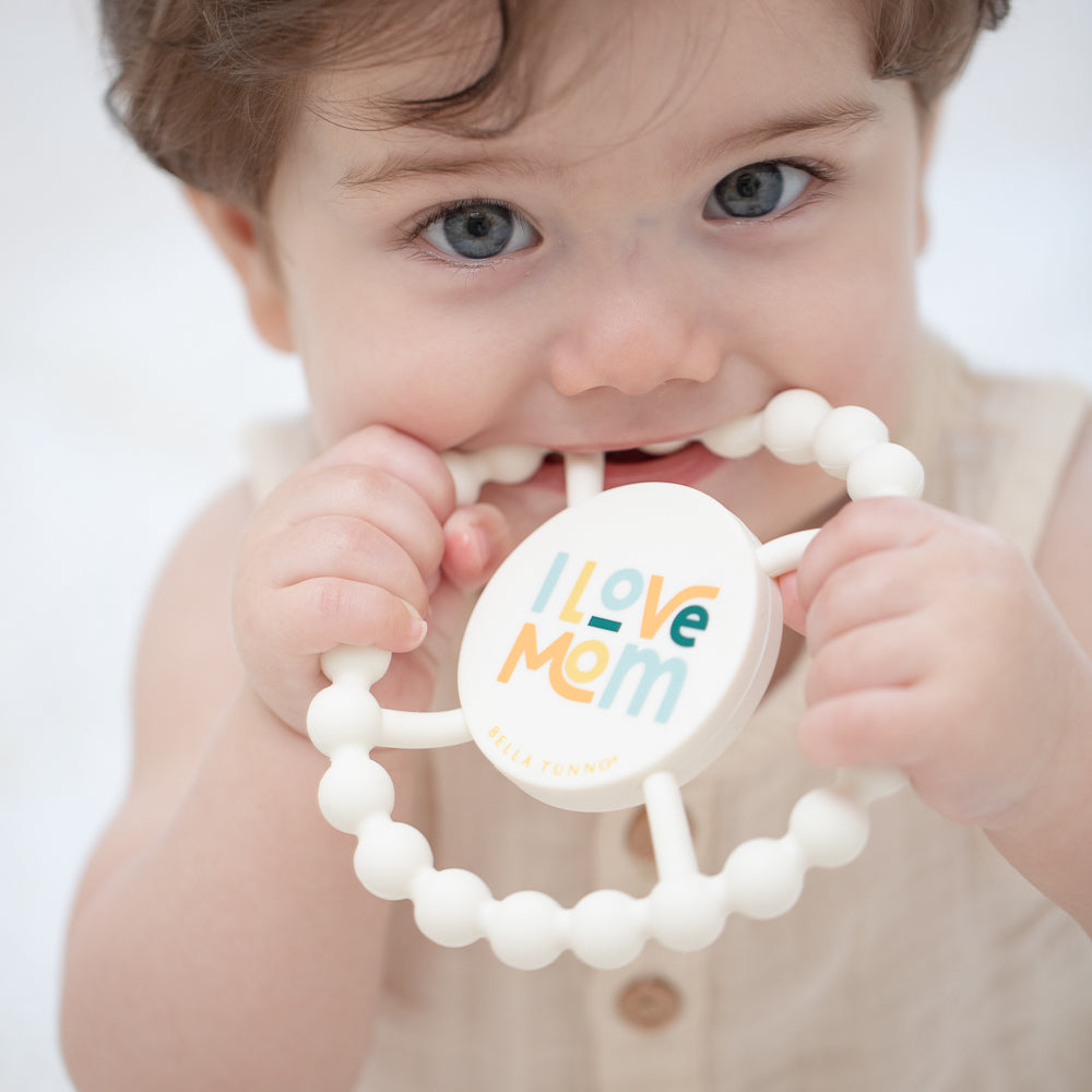 I Love Mom Silicone Teether