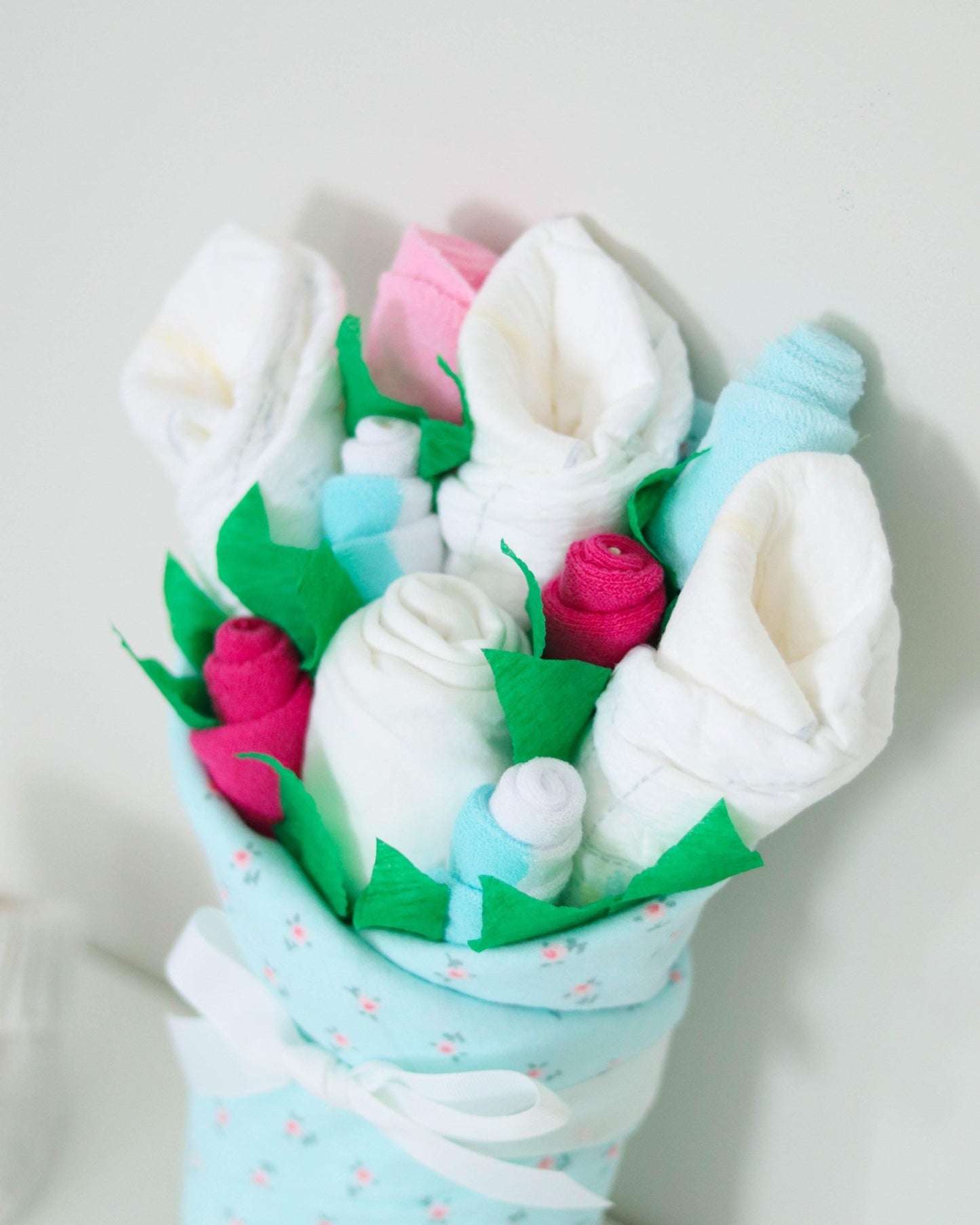 Aqua Rosette Baby Gift Set - Baby Blossom Company