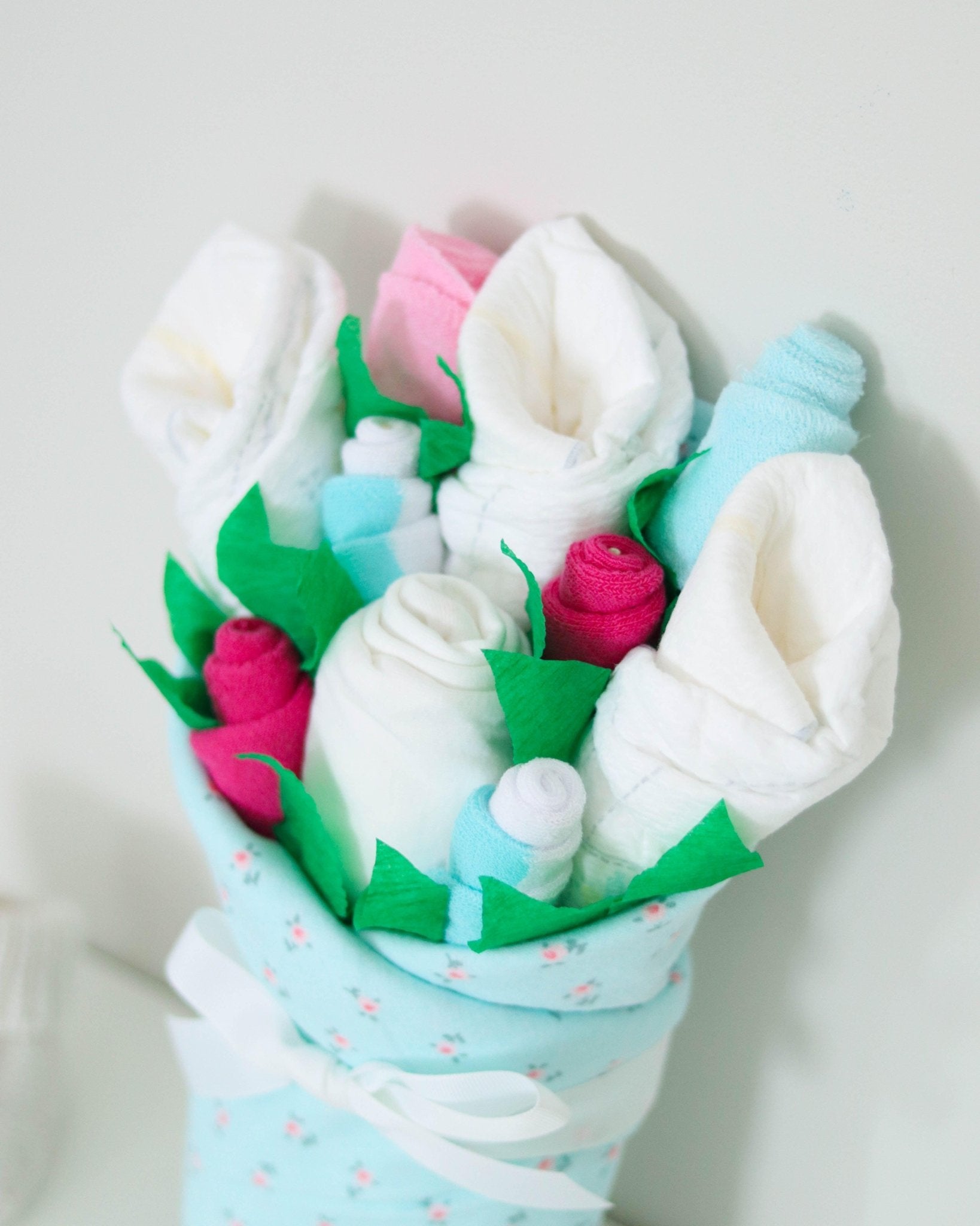 Aqua Rosette Baby Gift Set - Baby Blossom Company