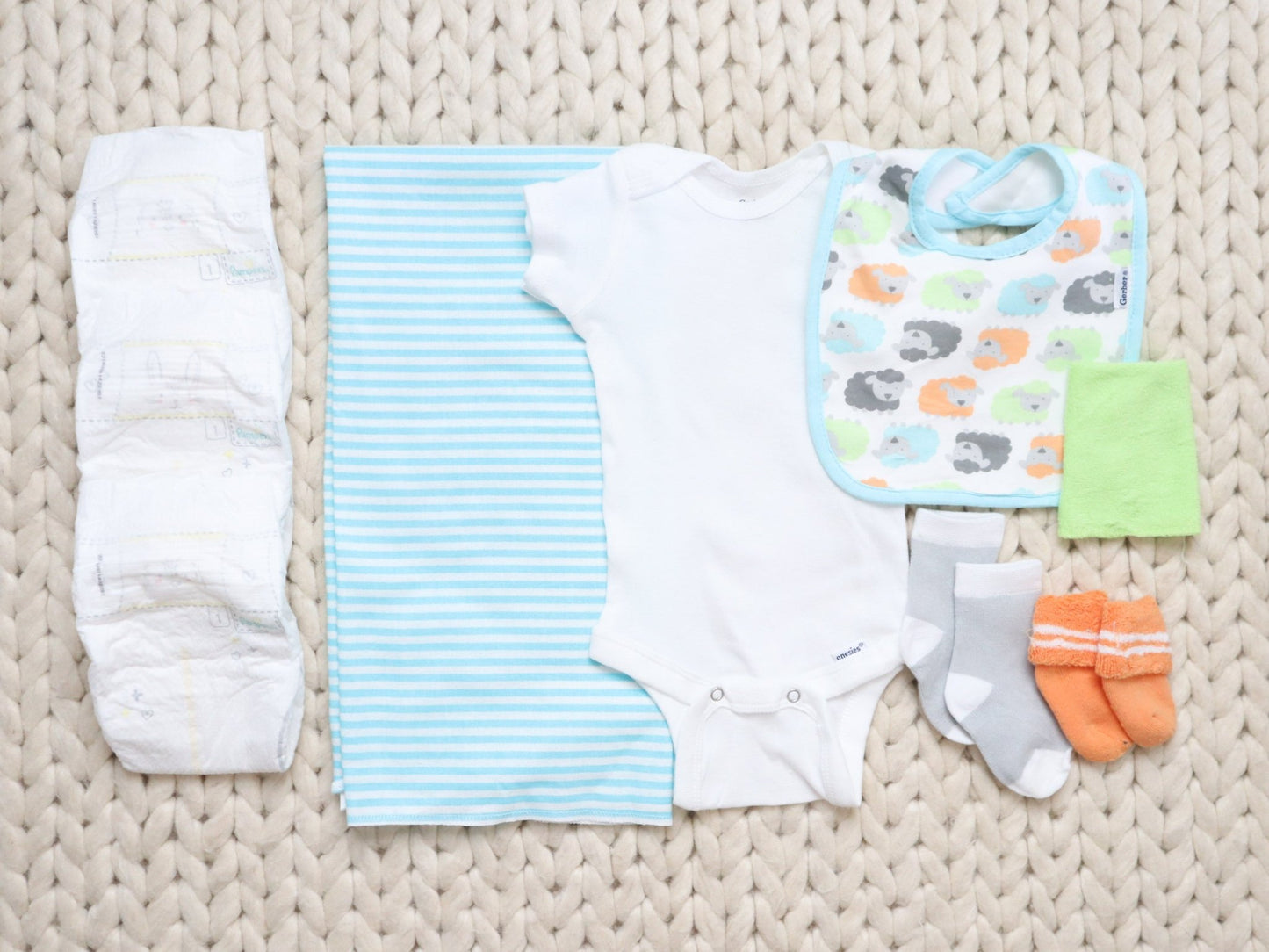 Aqua Sheep Baby Gift Set - Baby Blossom Company