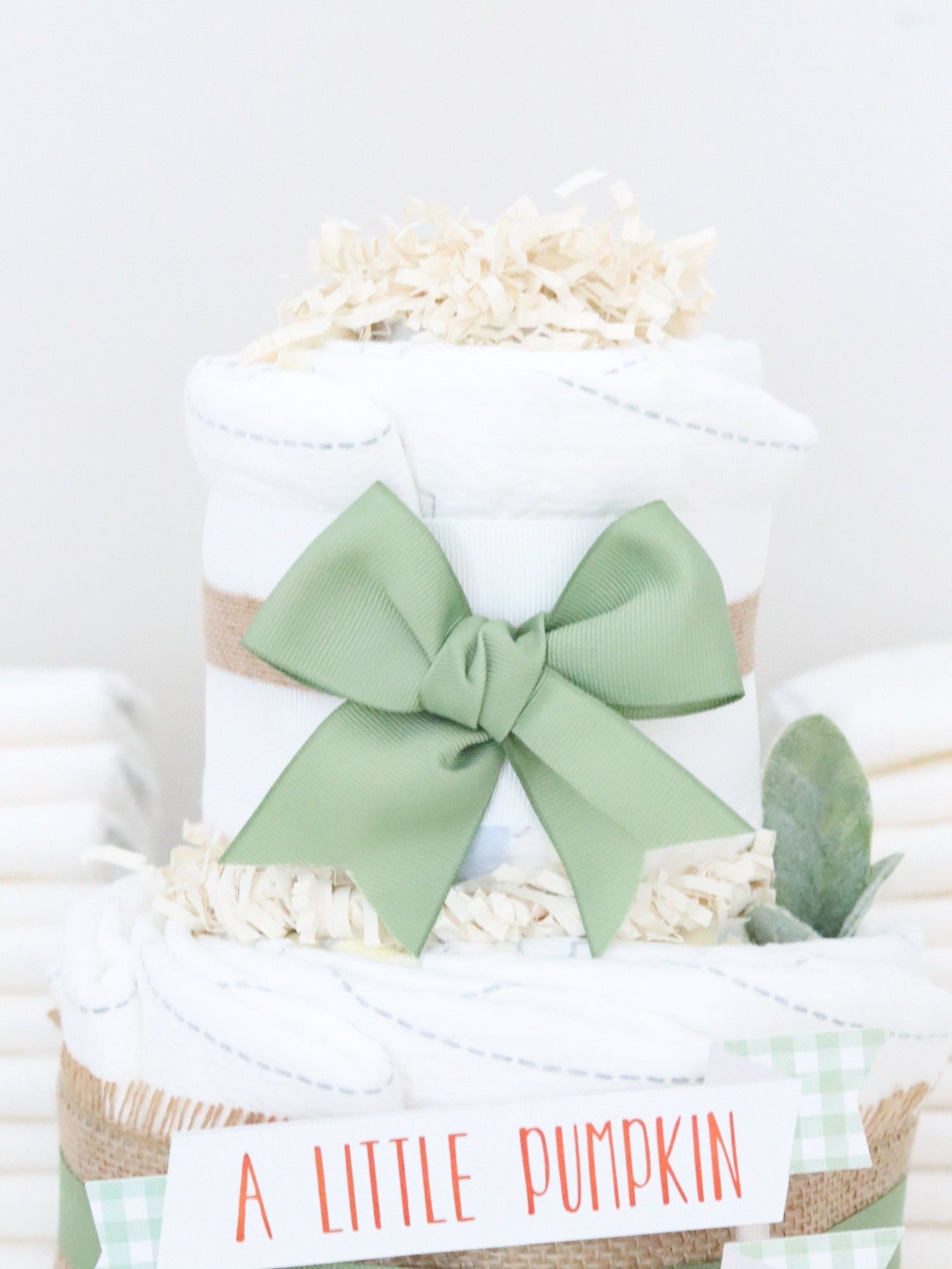 Autumn Pumpkin Diaper Cake - Baby Blossom Company