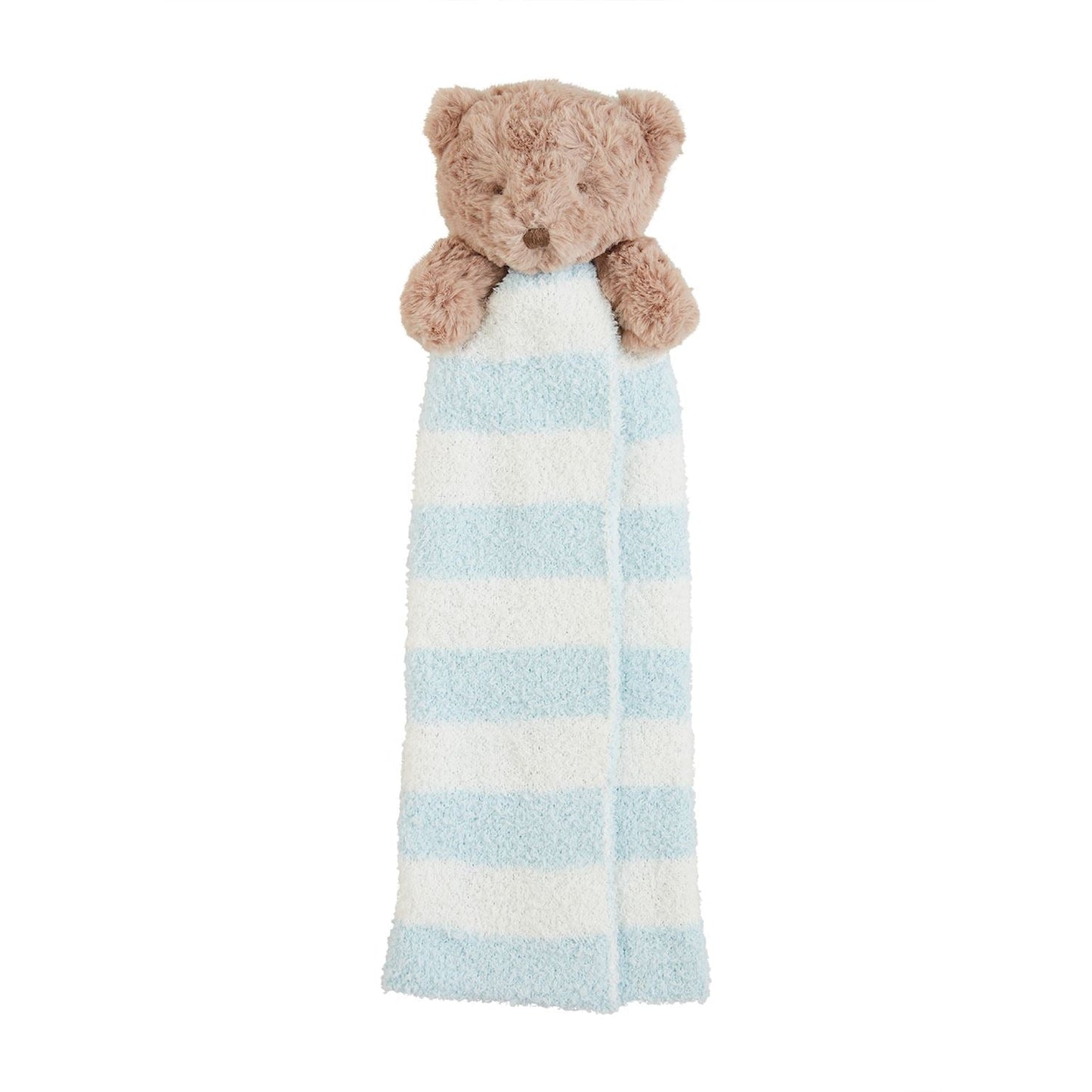 Blue Scallop Bear Cuddle Pal Lovey Blanket - Baby Blossom Company