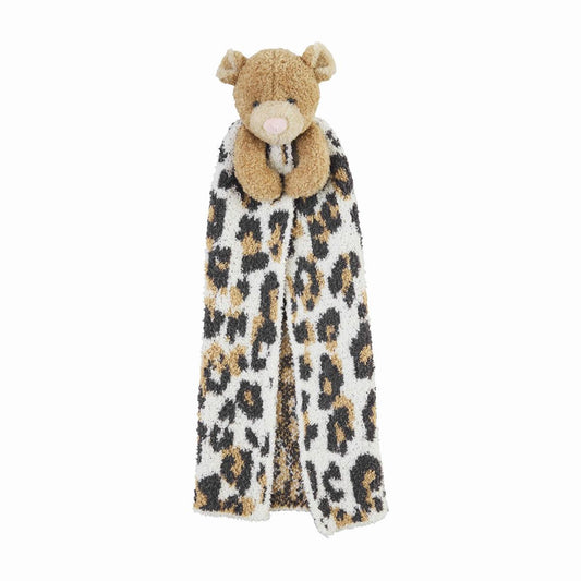 Brown Leopard Lovey Blanket - Baby Blossom Company