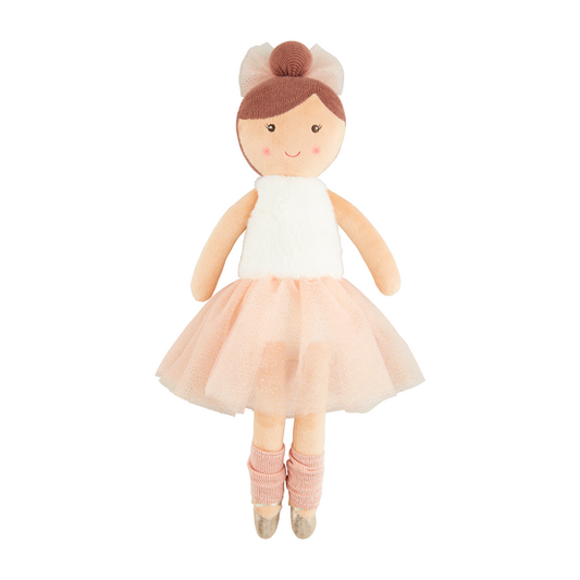 Brunette Plush Ballerina Doll