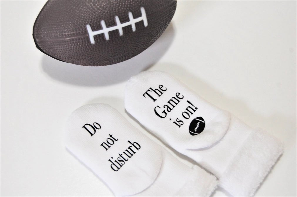 Do Not Disturb Football Socks - Baby Blossom Company