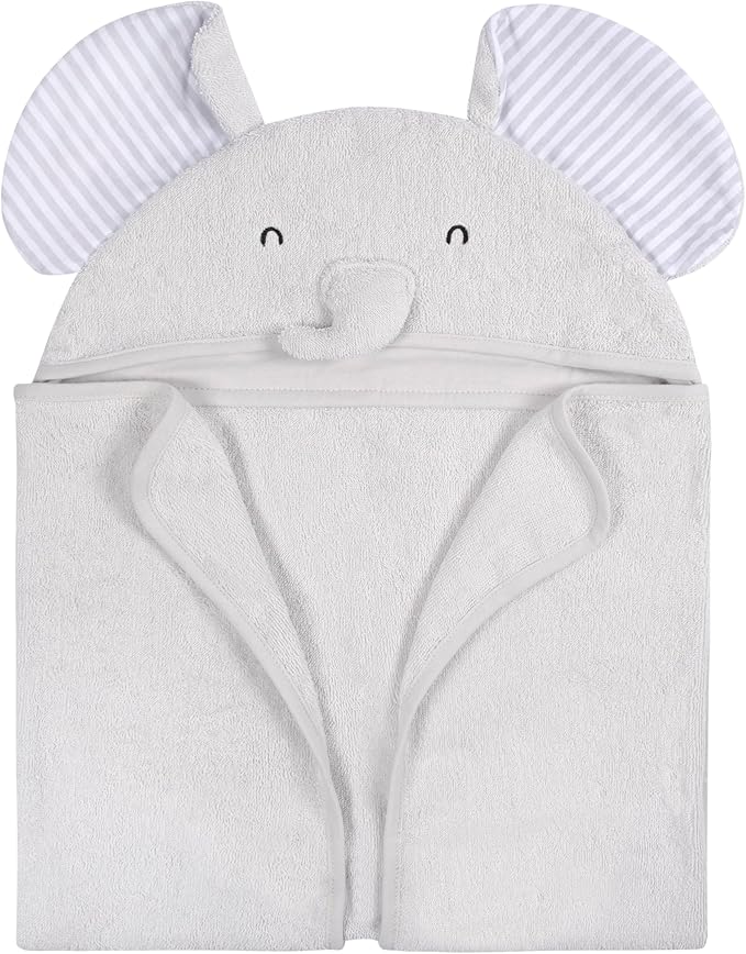 Elephant Bath Towel & Washcloth Set - Baby Blossom Company