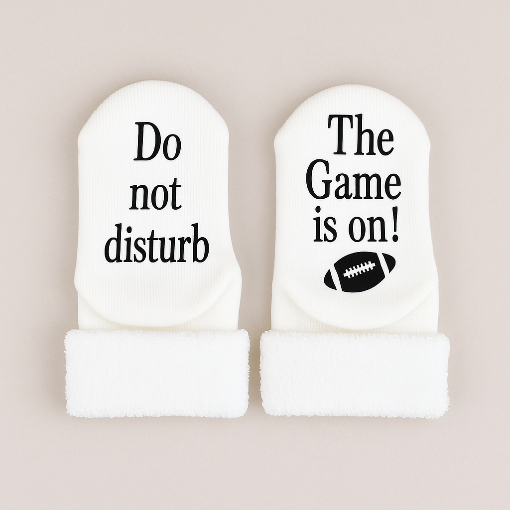 Do Not Disturb Football Socks