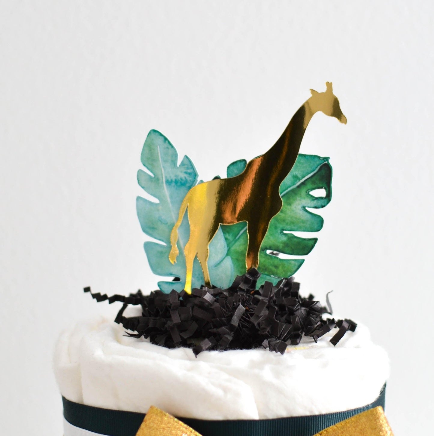 Gold Safari Diaper Cake Kit - Baby Blossom Company