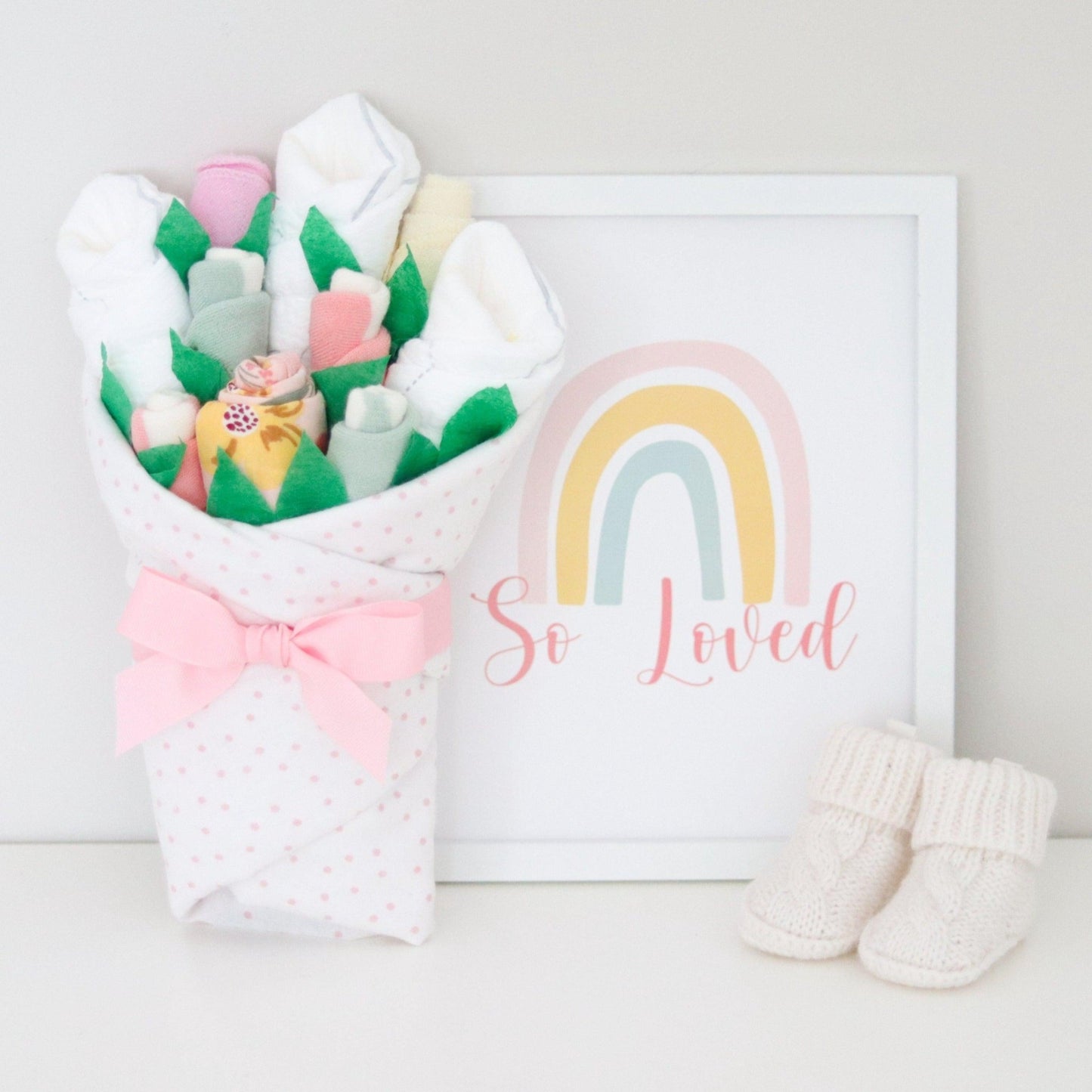 Golden Floral Baby Gift Set - Baby Blossom Company