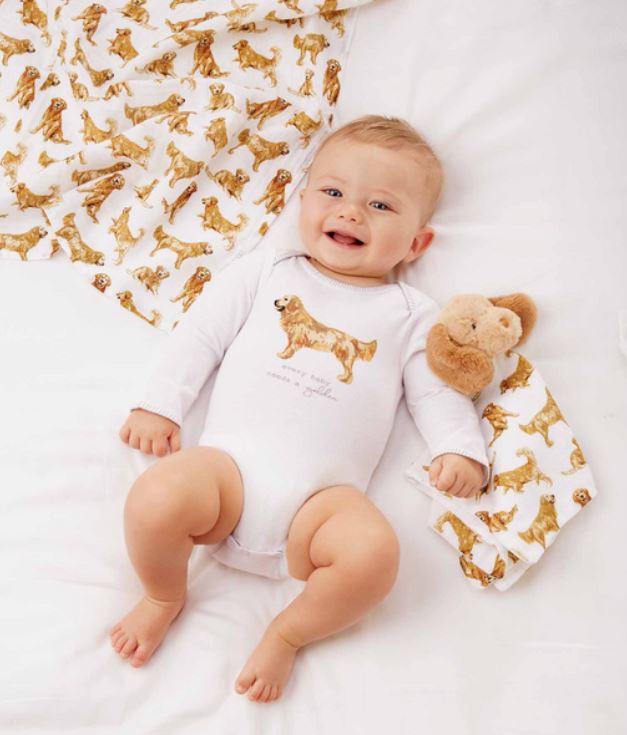Golden Retriever Lovey Blanket - Baby Blossom Company