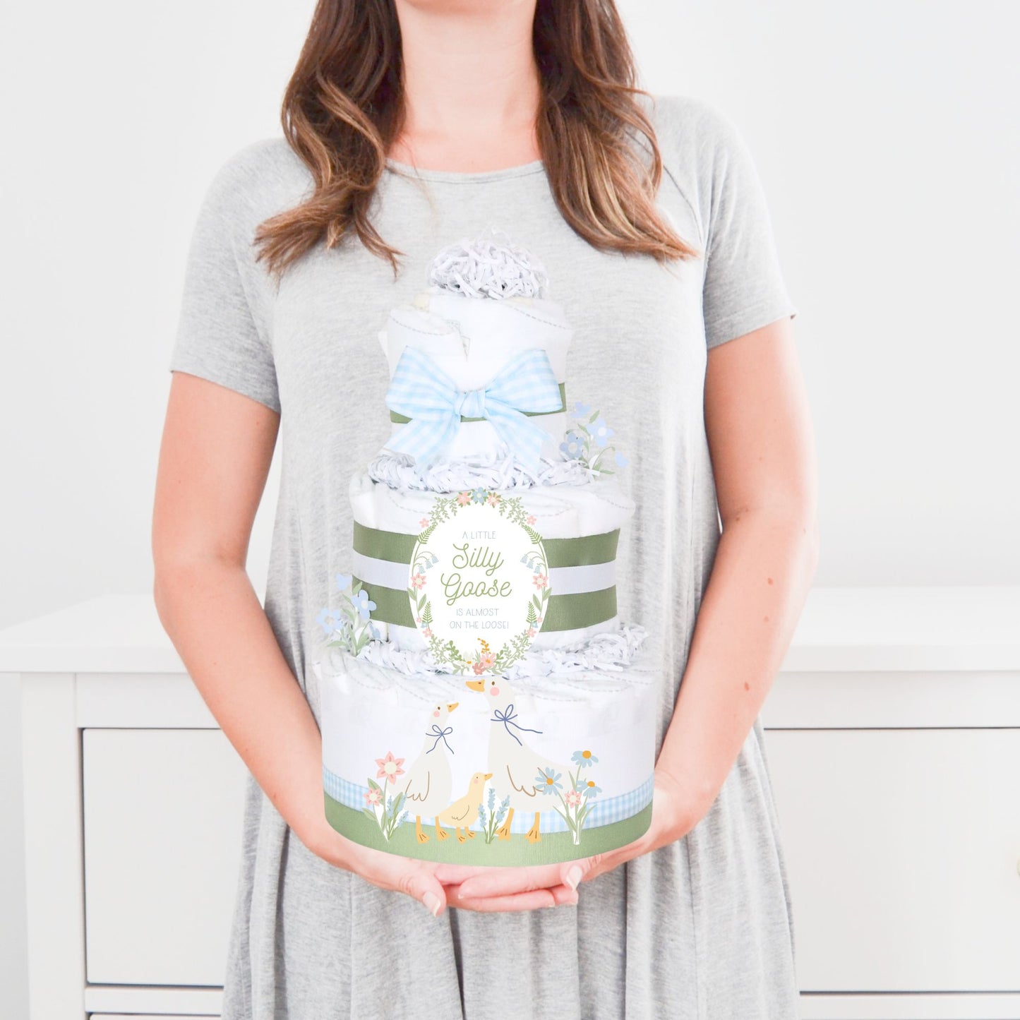Silly Goose Diaper Cake