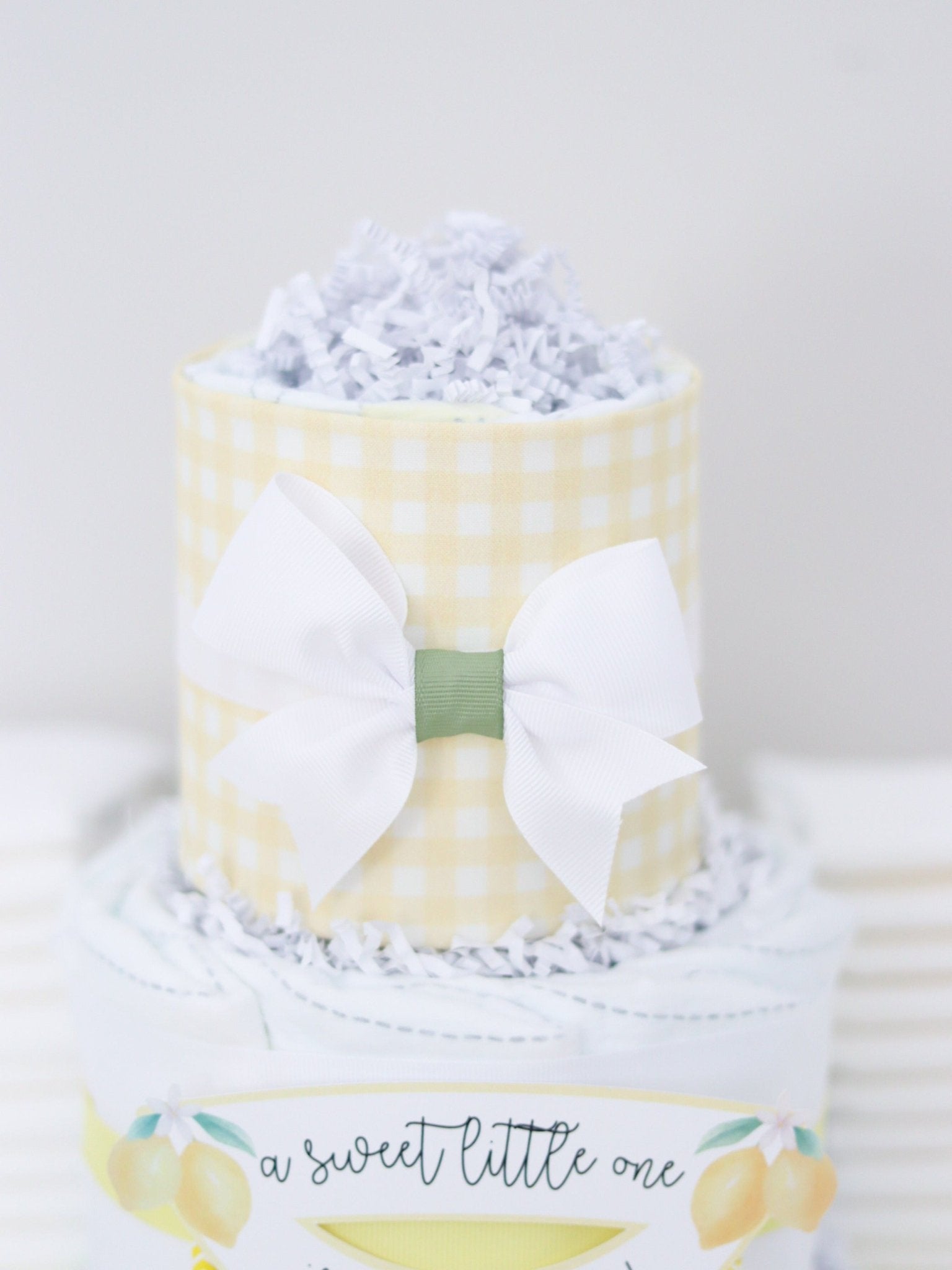 Lemon Diaper Cake - Baby Blossom Company