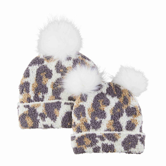 Leopard Mommy and Me Beanies - Baby Blossom Company