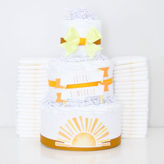 Little Sunshine Diaper Cake - Yellow - Baby Blossom Company