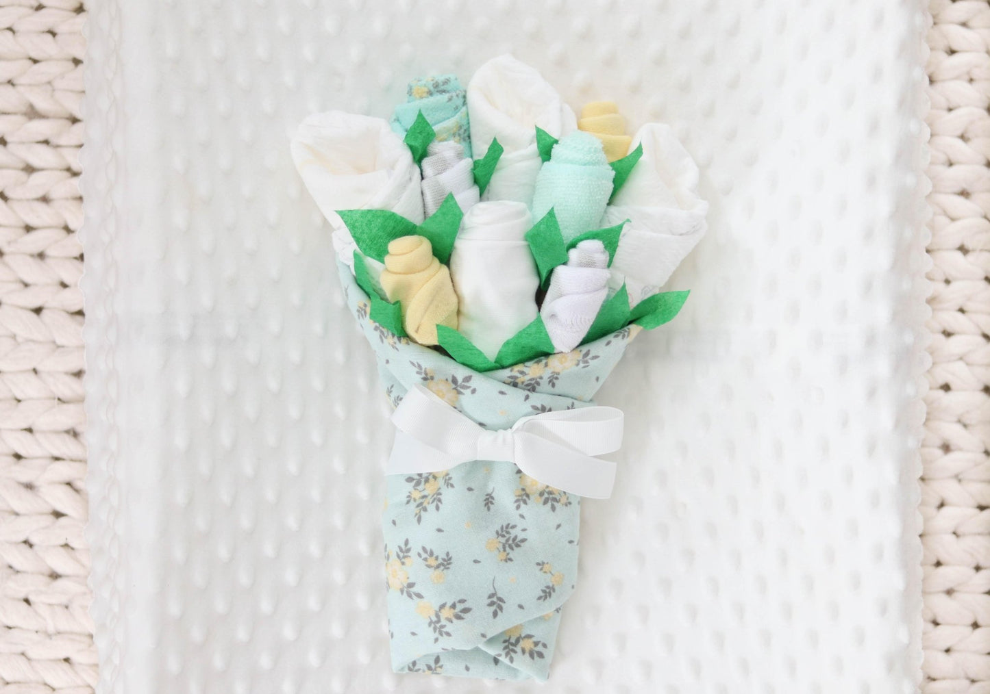 Mint Floral Baby Gift Set - Baby Blossom Company