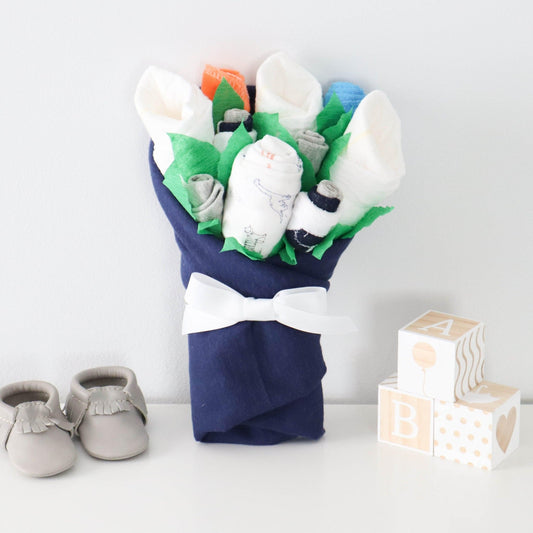 Navy Safari Baby Gift Set - Baby Blossom Company