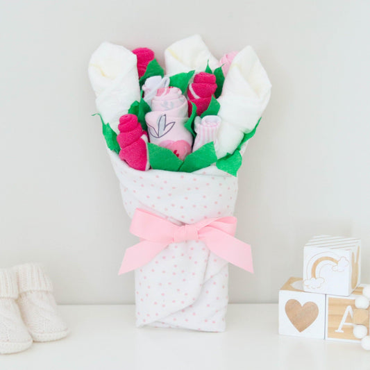 Pink Rose Baby Gift Set - Baby Blossom Company