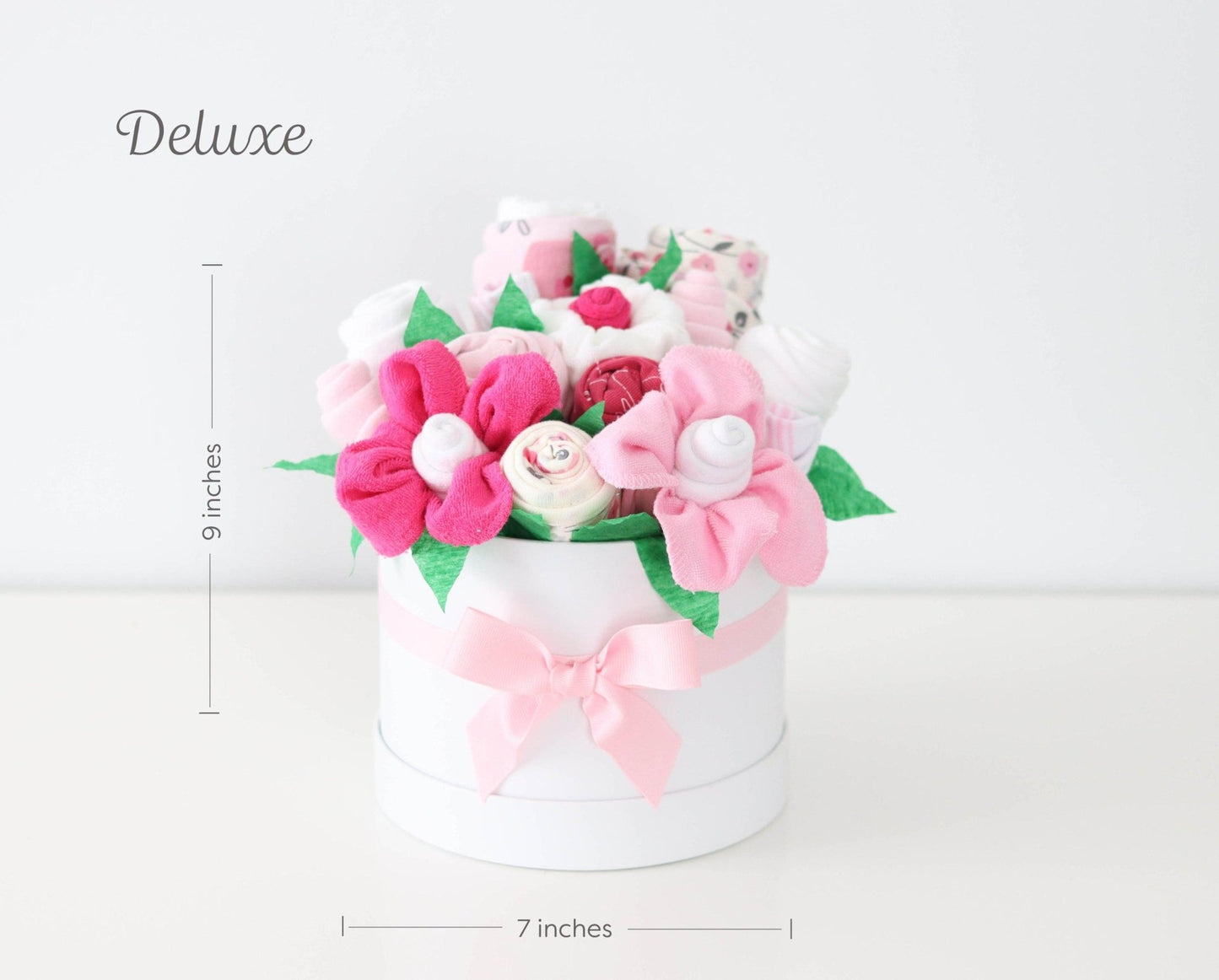 Pretty in Pink Baby Girl Gift Box Bouquet - Baby Blossom Company