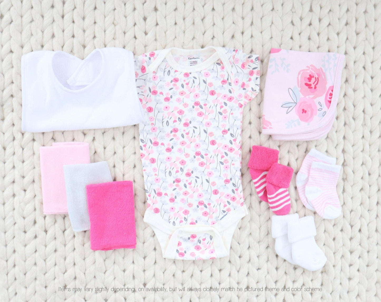 Pretty in Pink Baby Girl Gift Box Bouquet - Baby Blossom Company