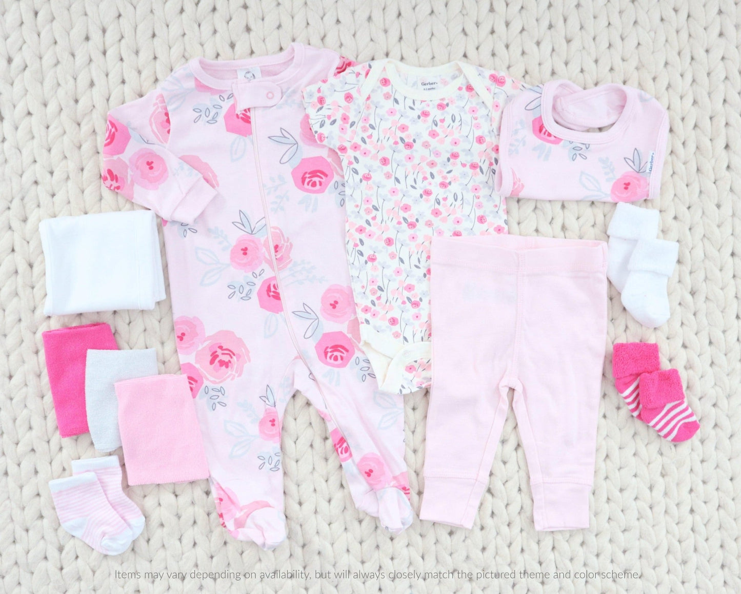 Pretty in Pink Baby Girl Gift Box Bouquet - Baby Blossom Company