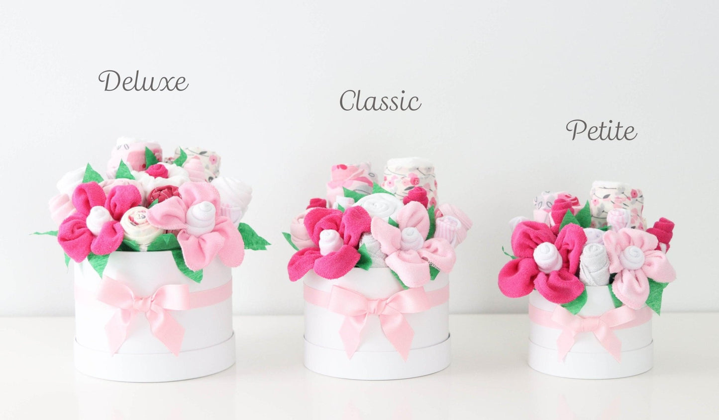 Pretty in Pink Baby Girl Gift Box Bouquet - Baby Blossom Company
