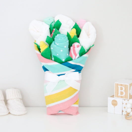Rainbow Stripe Baby Gift Set - Baby Blossom Company