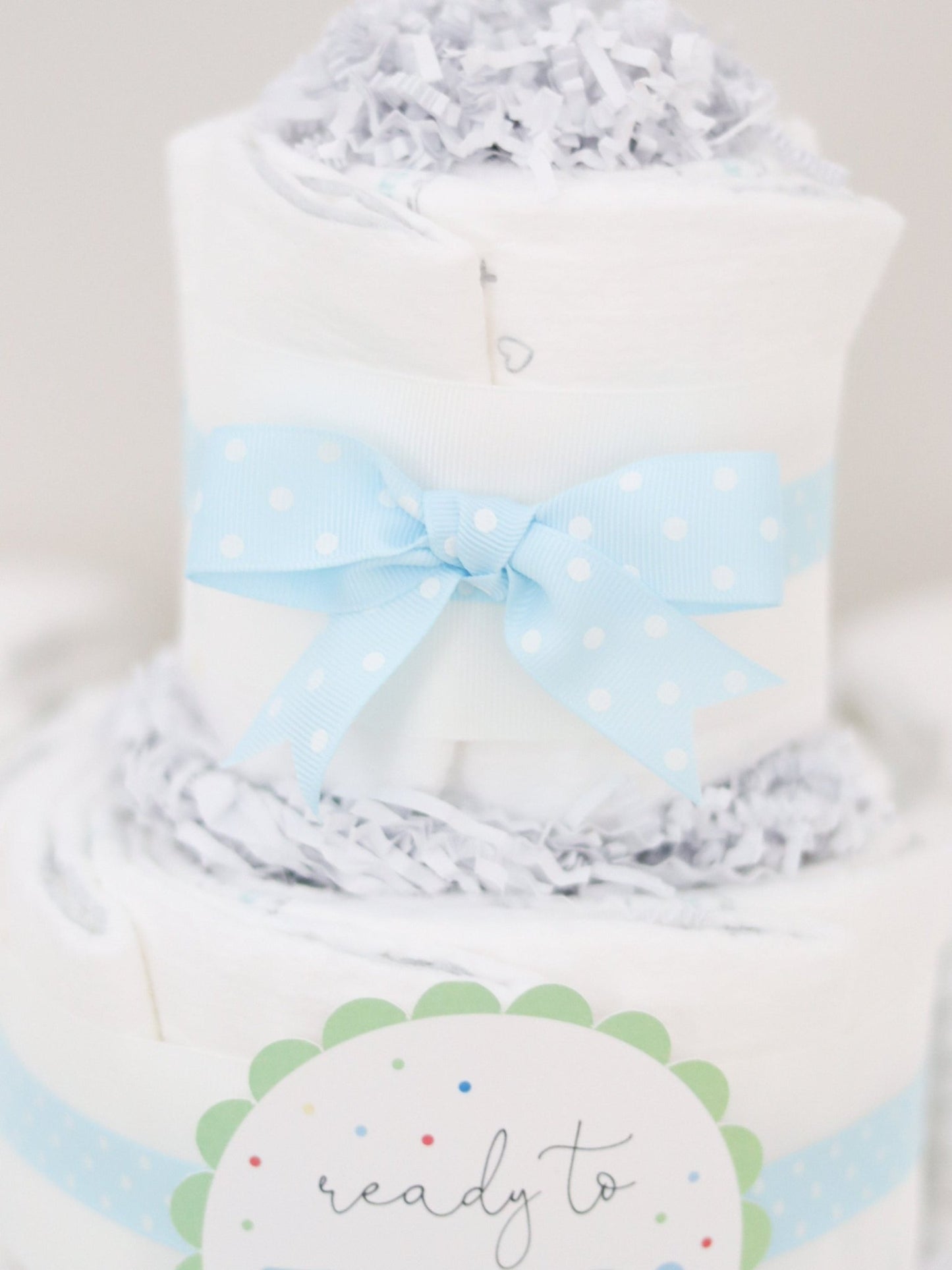 Ready to POP Diaper Cake - Blue - Baby Blossom Company