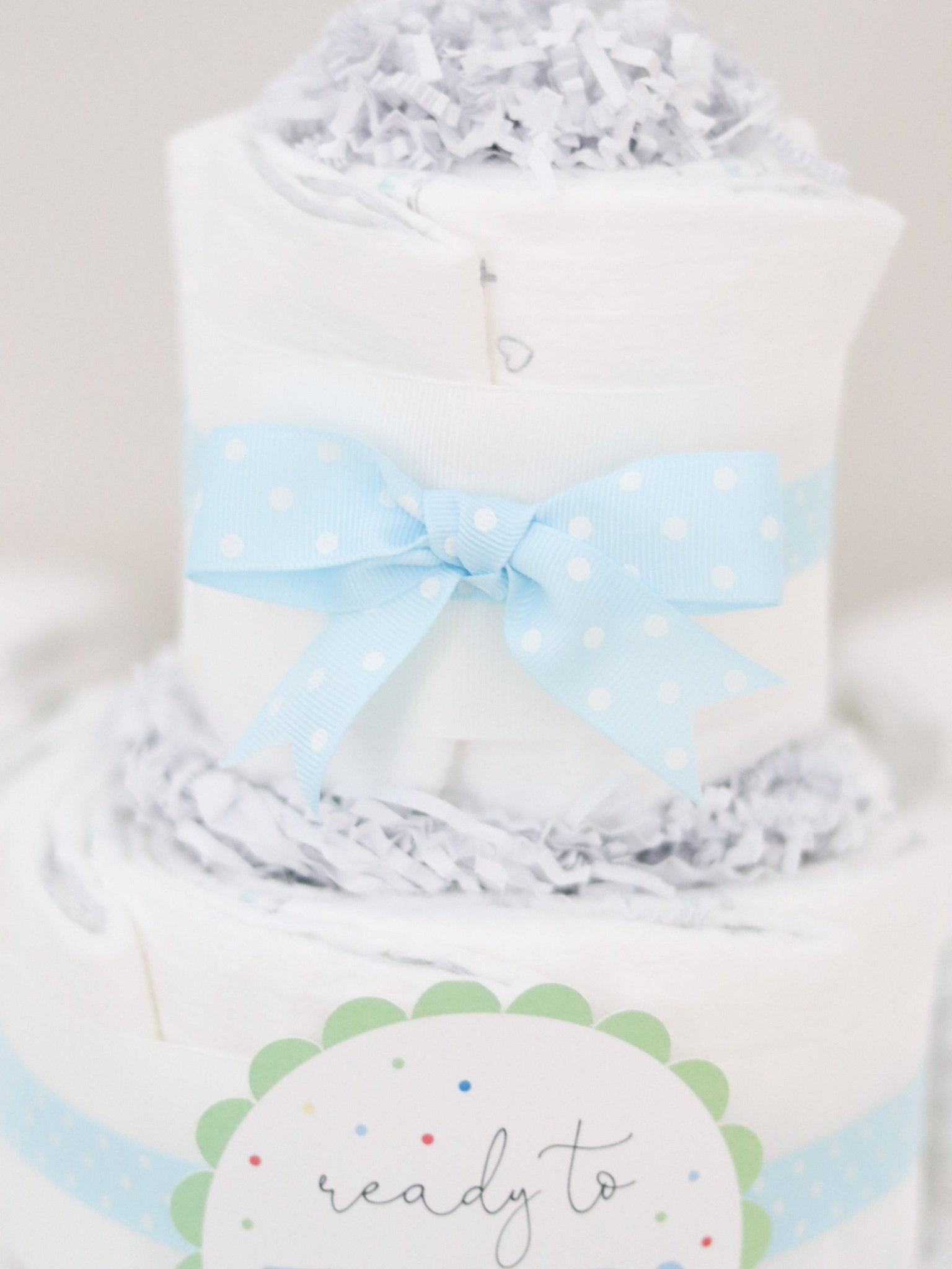 Ready to POP Diaper Cake - Blue - Baby Blossom Company