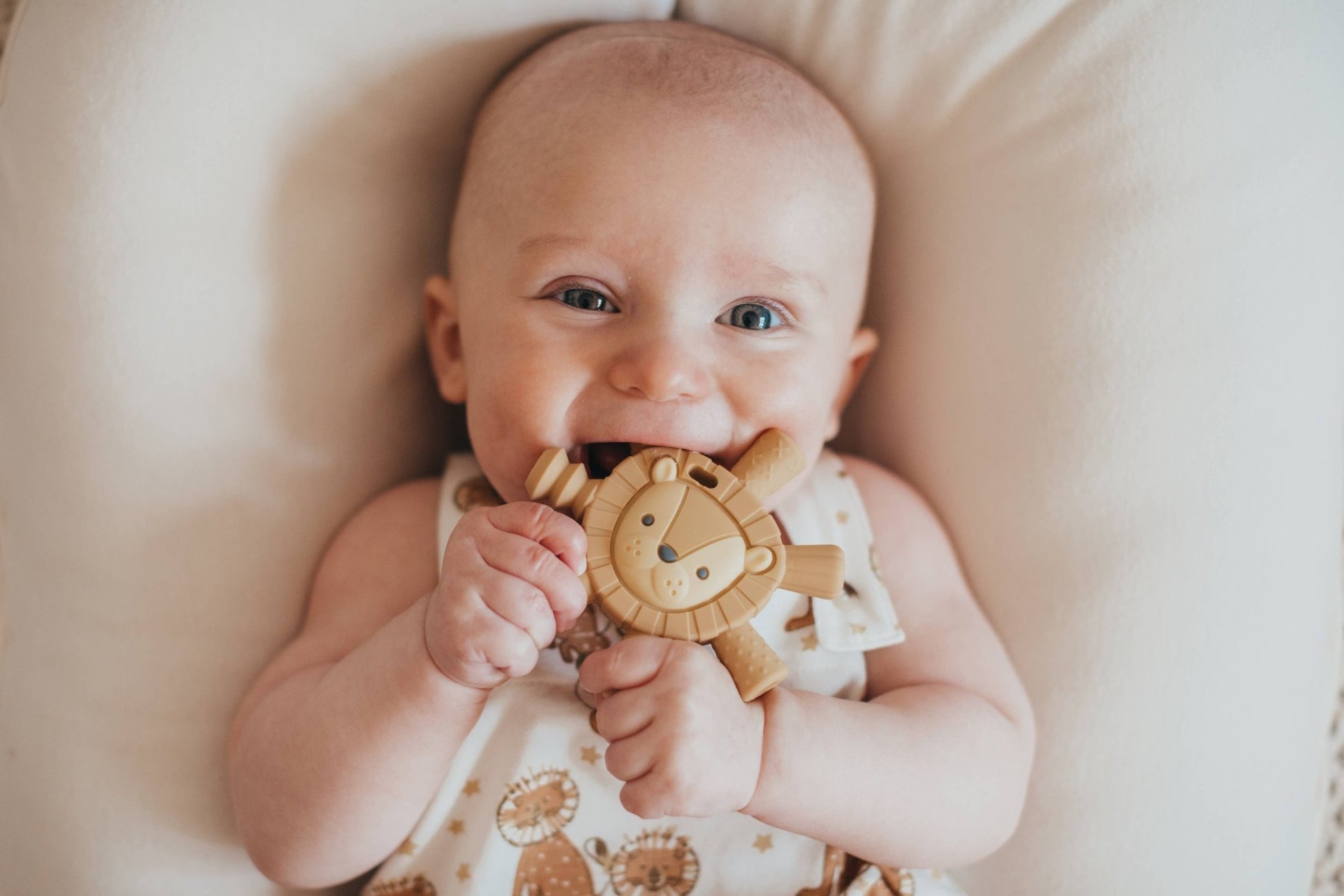 Ritzy Teether™ Baby Molar Teether: Lion - Baby Blossom Company