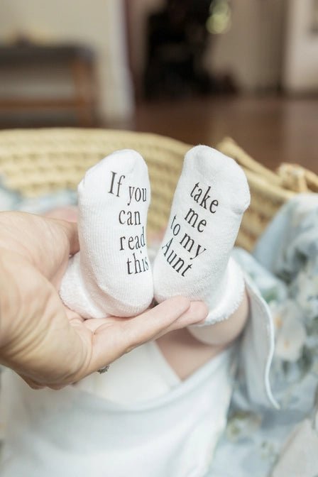 Take Me to My Aunt Socks - Baby Blossom Company