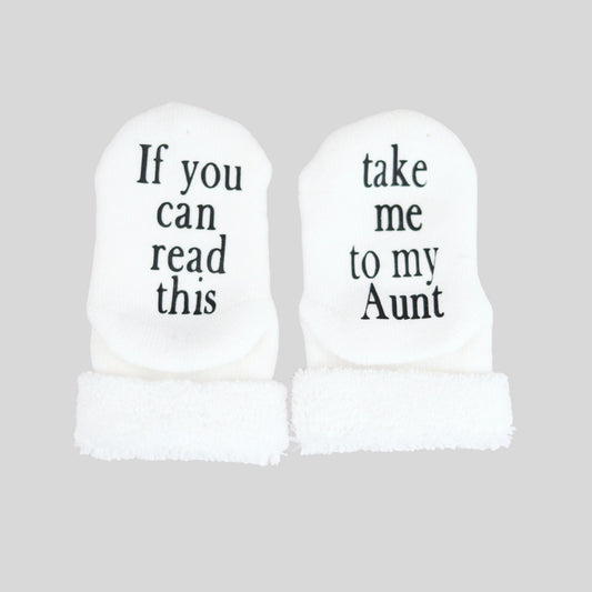 Take Me to My Aunt Socks - Baby Blossom Company