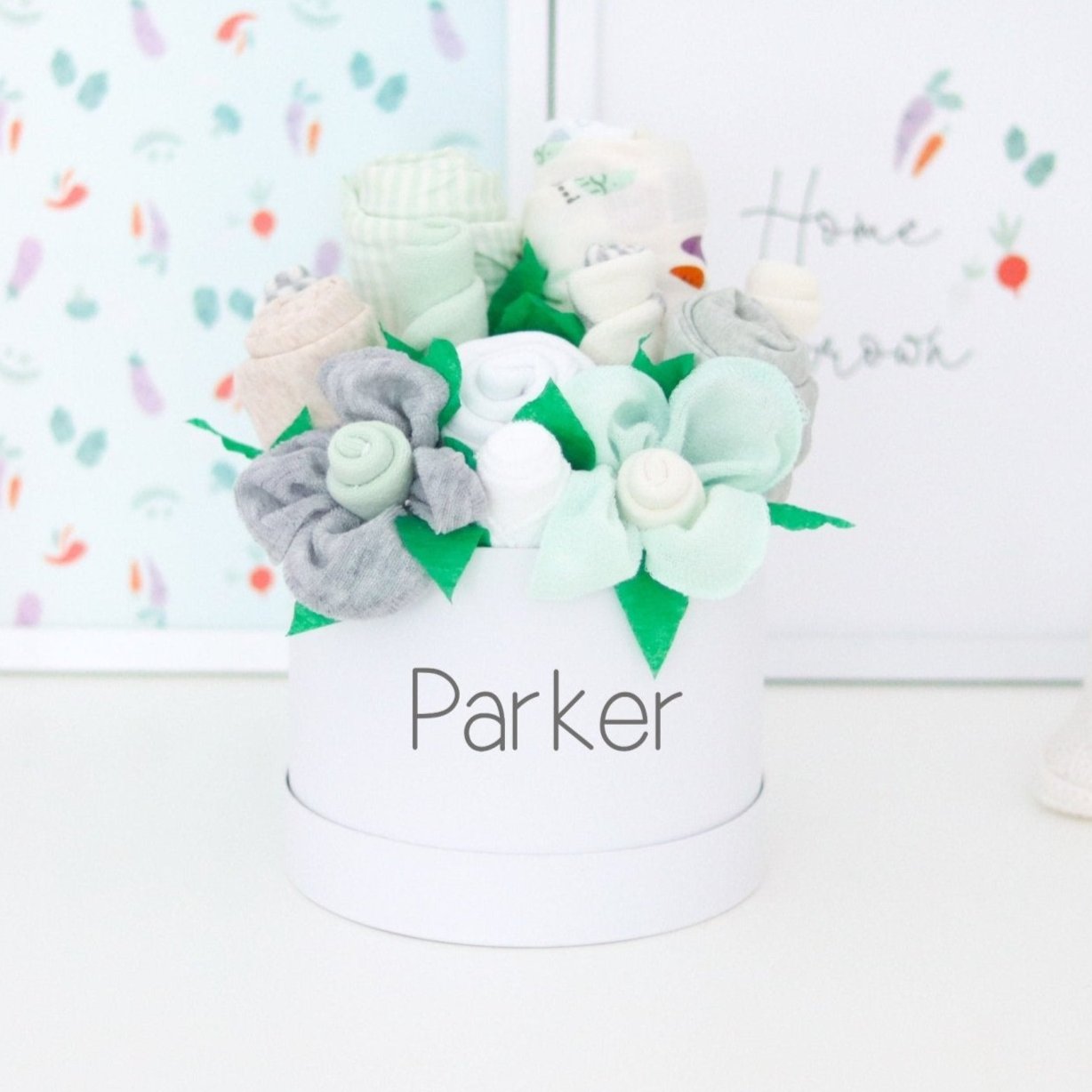 Veggie Garden Baby Bouquet Gift Set - Baby Blossom Company