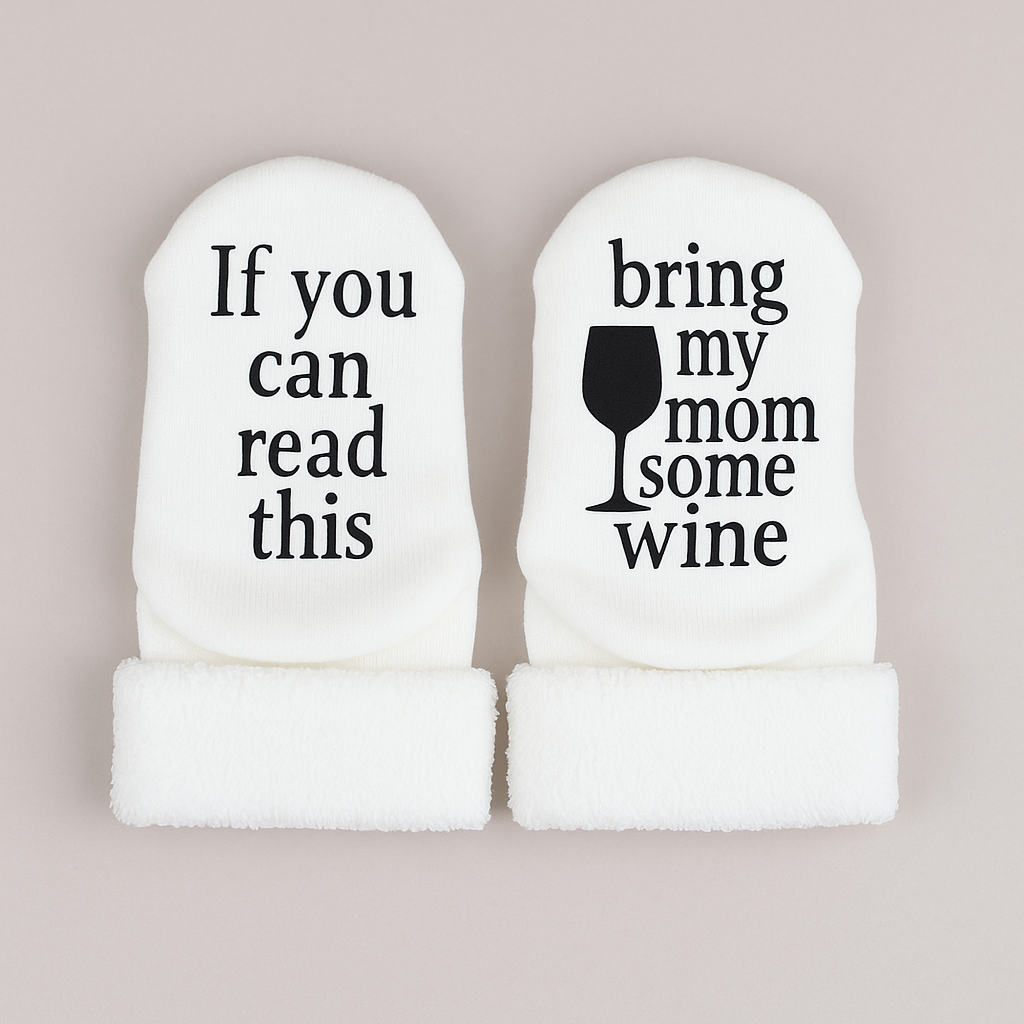 Bring My Mom Some Wine Socks