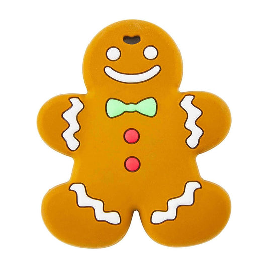 gingerbread man silicone baby teether