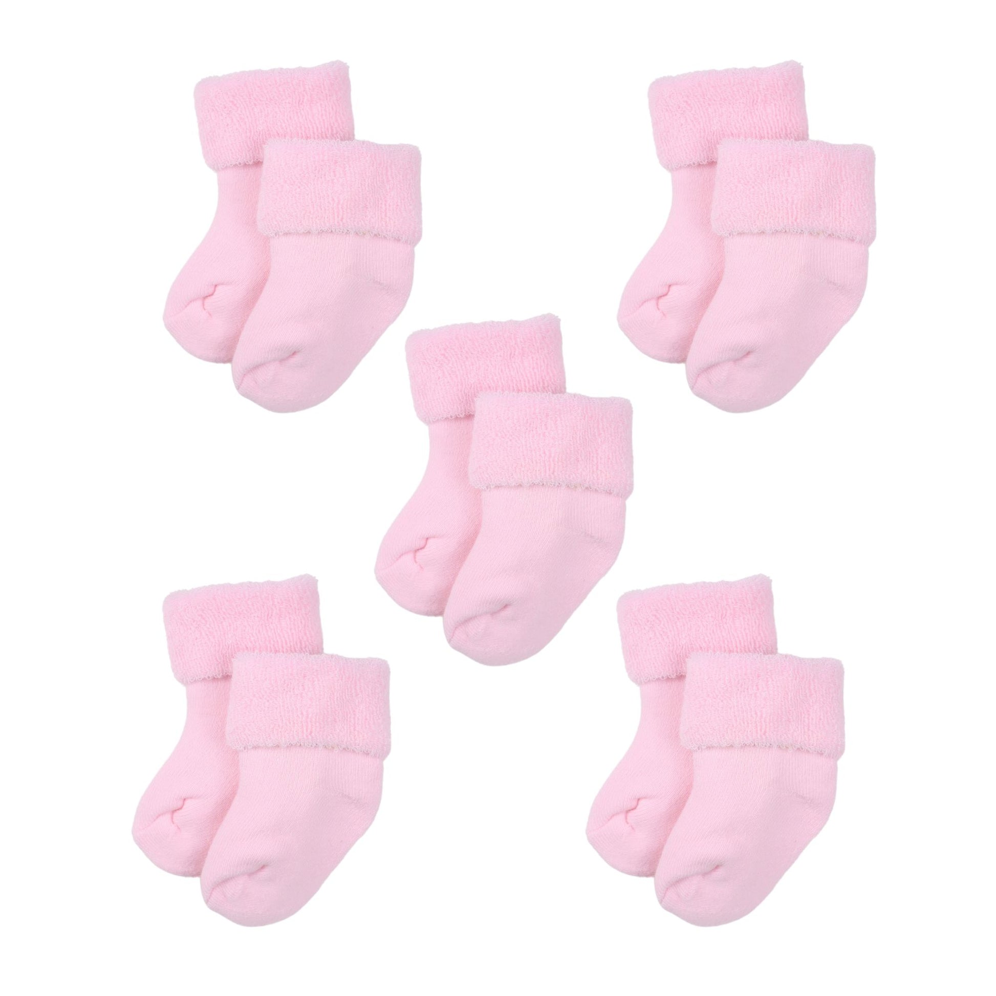 baby blossom infant girl socks light pink