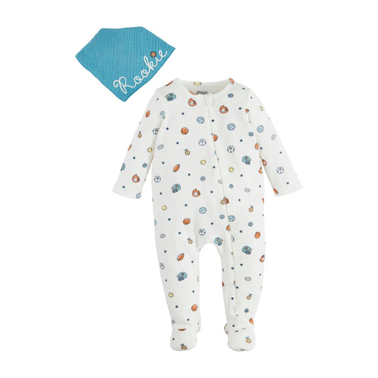 Sports Sleeper & Bib Set