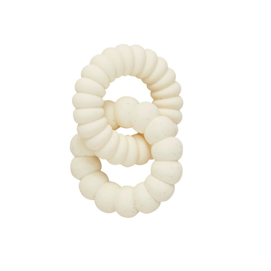 Cream Rings Silicone Teether