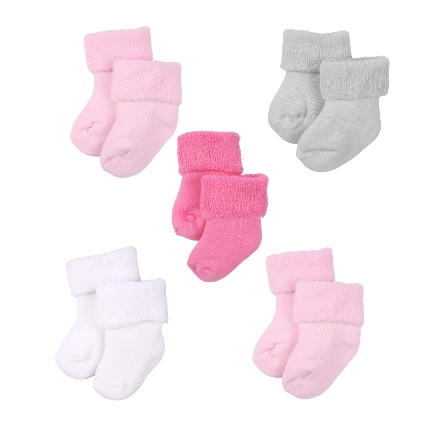 baby blossom knit baby socks in pink multi
