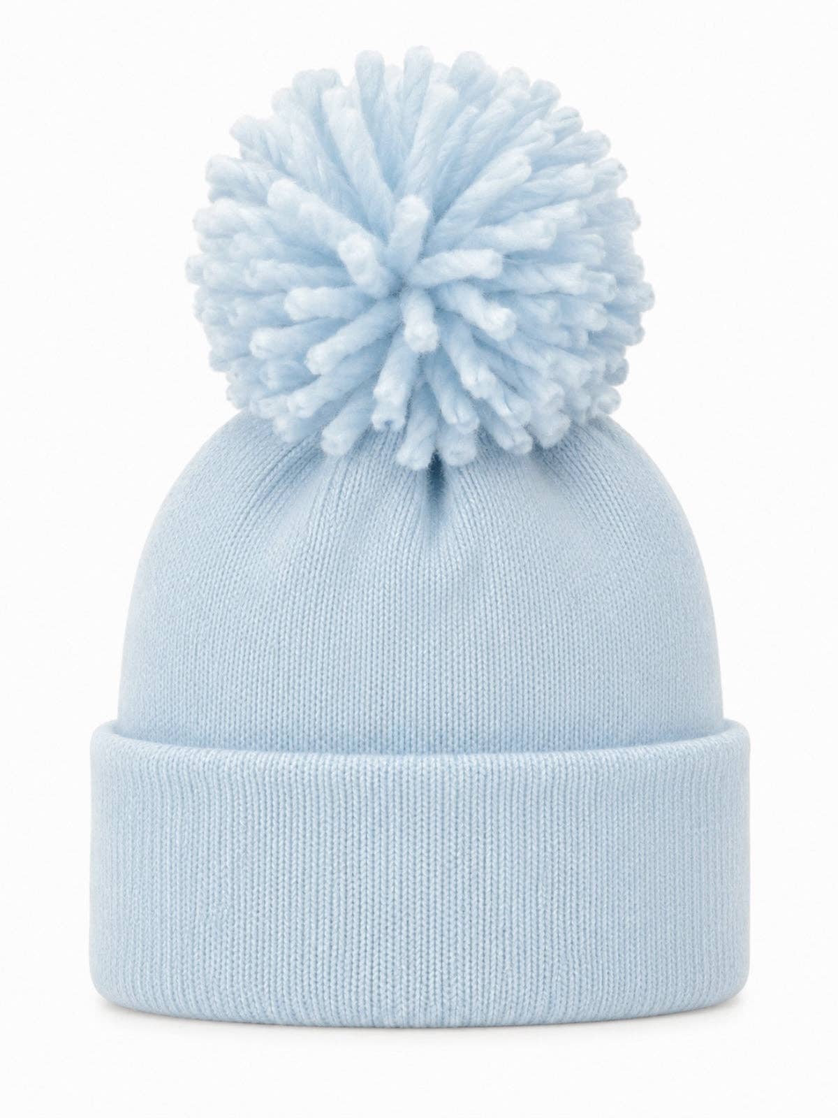 Baby's First Hat®- Baby Blue Pom
