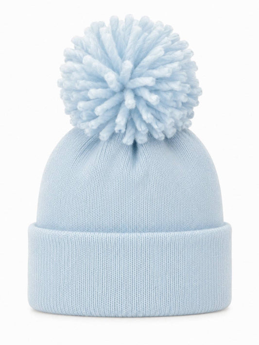 Baby's First Hat®- Baby Blue Pom