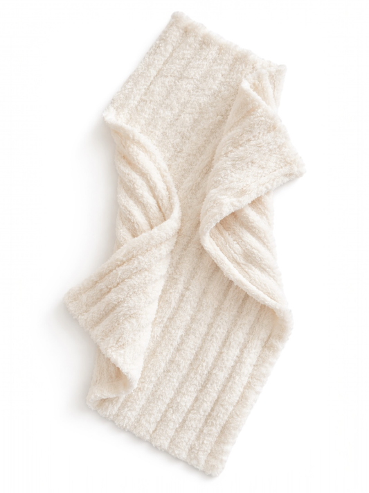 Wave Mini Blanket, Cream