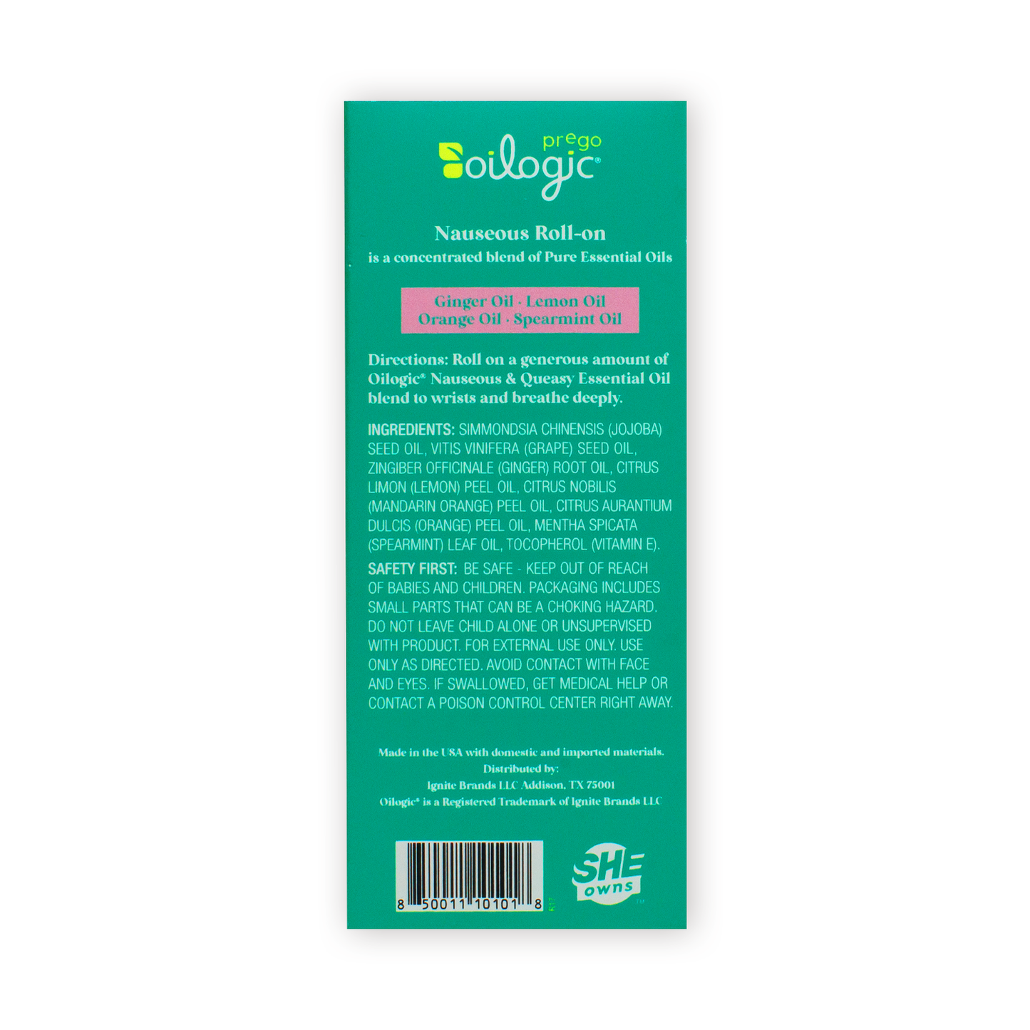 Prego Nausea Essential Oil Roll-On