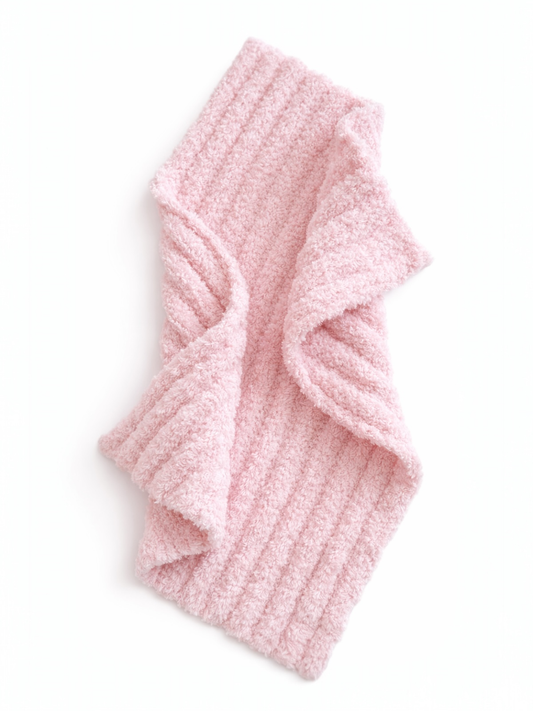 Wave Mini Blanket, Baby Pink